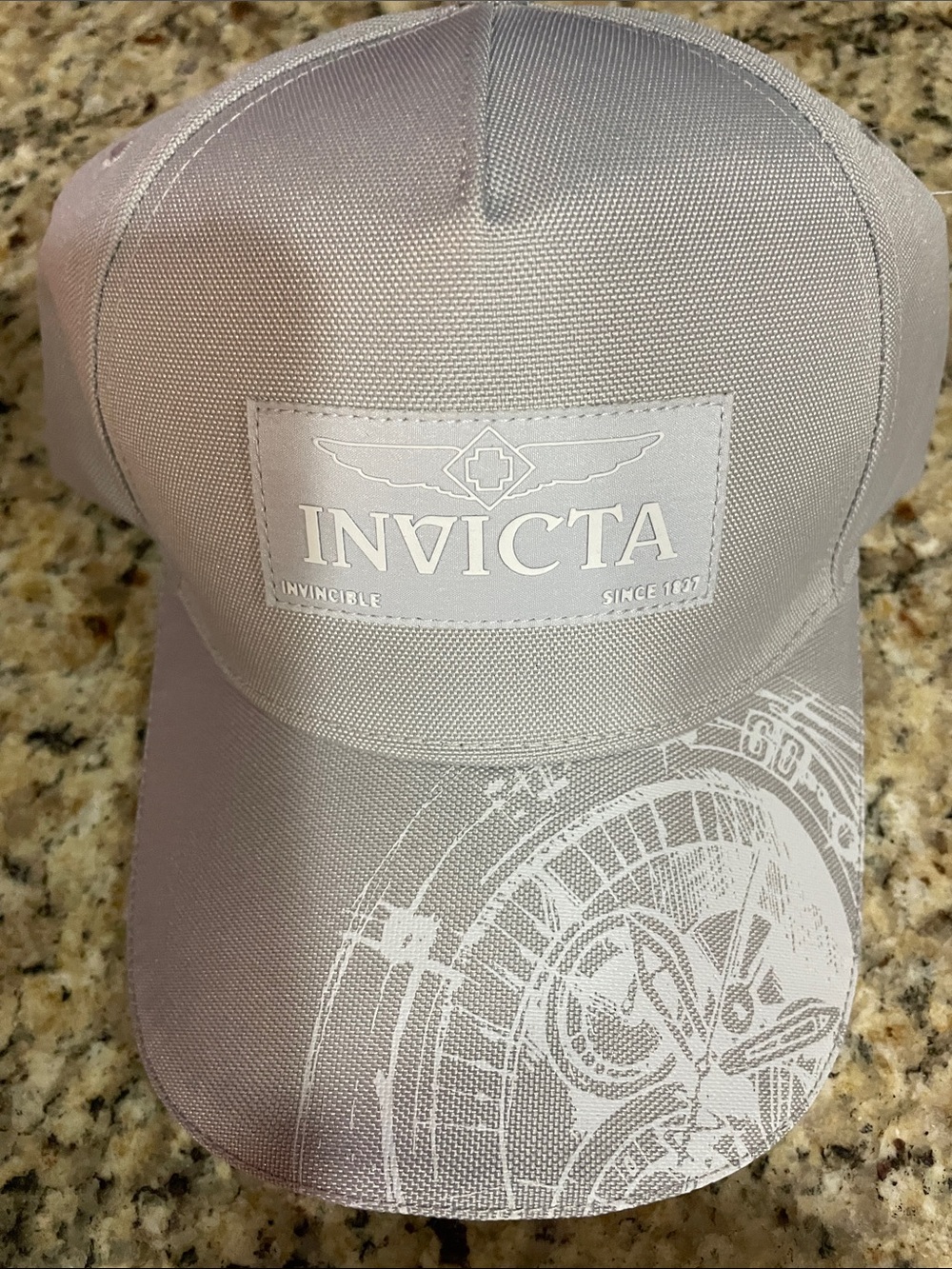 Invicta Light Gray/White Logo Cap